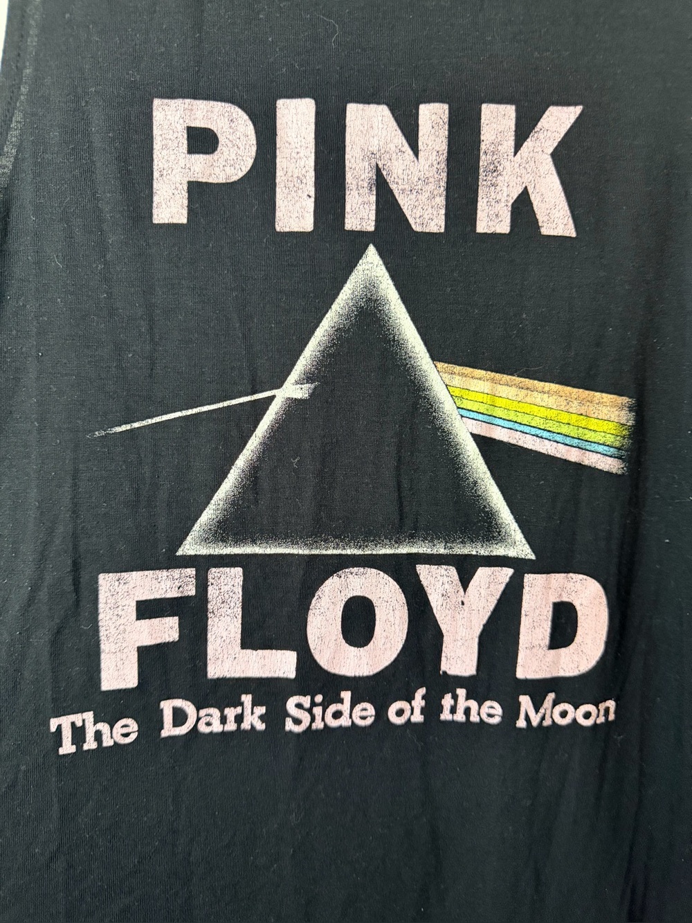 Pink Floyd Dark Side Of The Moon Black Long Cotton Dress - Picture 3 of 4
